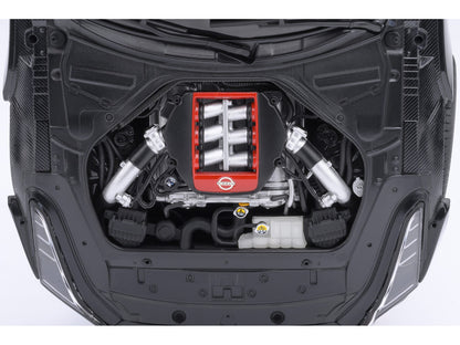 Nissan GT-R50 By ItalDesign Black and Matt Black 1/18 Model Car by Autoart