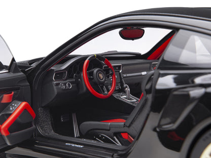 Porsche 911 (991.2) GT2 RS Weissach Package Black with Carbon Stripes 1/18 Model Car by Autoart-DiecastModeler.com