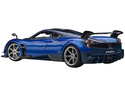 Pagani Huayra BC Blu Francia / Candy Blue Metallic with Carbon Accents 1/18 Model Car by Autoart-DiecastModeler.com