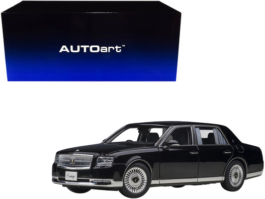 Toyota Century with Curtains RHD (Right Hand Drive) Black Special Edition 1/18 Model Car by Autoart-DiecastModeler.com