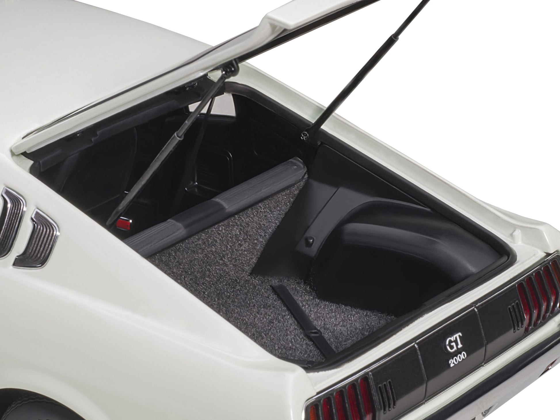 1973 Toyota Celica Liftback 2000GT (RA25) RHD (Right Hand Drive) White with Red and Black Stripes 1/18 Model Car by Autoart-DiecastModeler.com