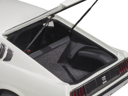 1973 Toyota Celica Liftback 2000GT (RA25) RHD (Right Hand Drive) White with Red and Black Stripes 1/18 Model Car by Autoart-DiecastModeler.com