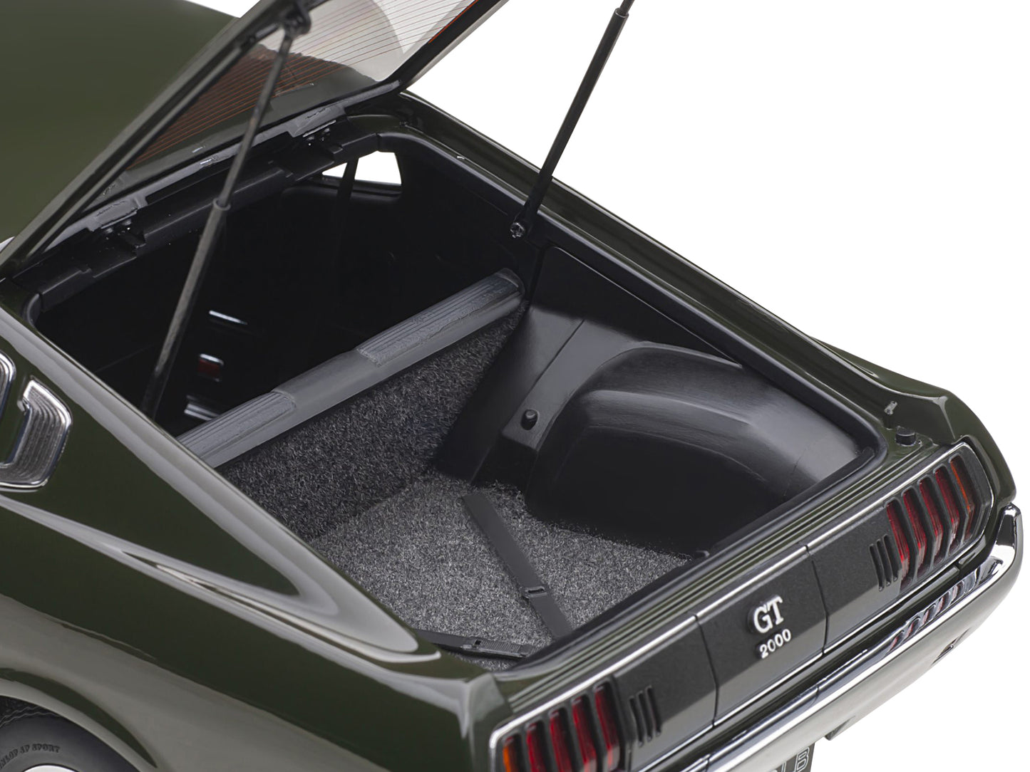 1973 Toyota Celica Liftback 2000GT (RA25) RHD (Right Hand Drive) Moss Green 1/18 Model Car by Autoart-DiecastModeler.com