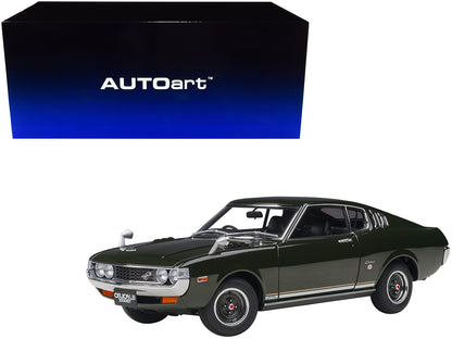 1973 Toyota Celica Liftback 2000GT (RA25) RHD (Right Hand Drive) Moss Green 1/18 Model Car by Autoart-DiecastModeler.com