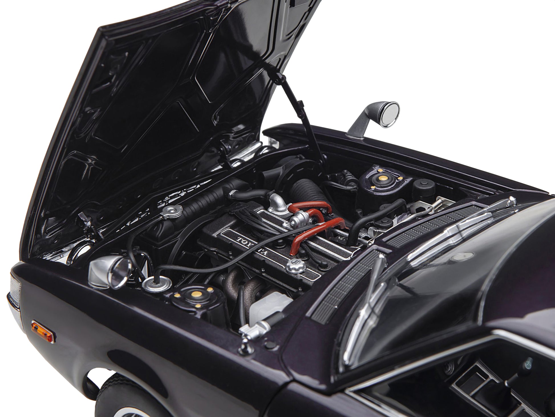 1973 Toyota Celica Liftback 2000GT (RA25) RHD (Right Hand Drive) Dark Purple Metallic 1/18 Model Car by Autoart-DiecastModeler.com