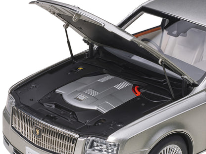 Toyota Century with Curtains RHD (Right Hand Drive) Silver Special Edition 1/18 Model Car by Autoart-DiecastModeler.com
