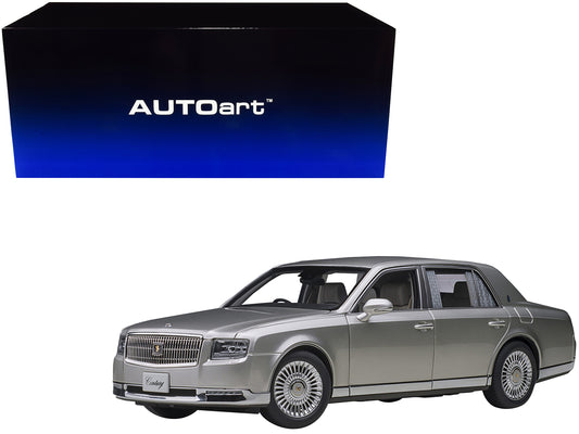 Toyota Century with Curtains RHD (Right Hand Drive) Silver Special Edition 1/18 Model Car by Autoart-DiecastModeler.com