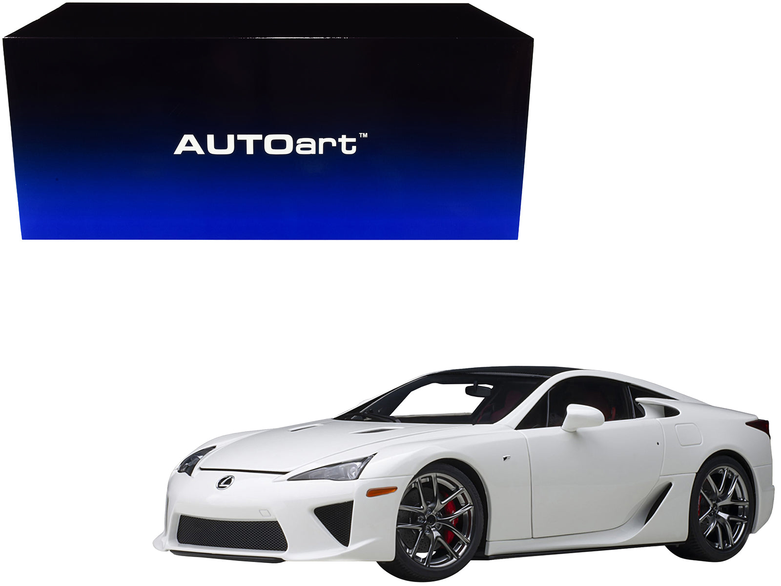 Lexus LFA Whitest White with Carbon Top 1/18 Model Car by Autoart-DiecastModeler.com