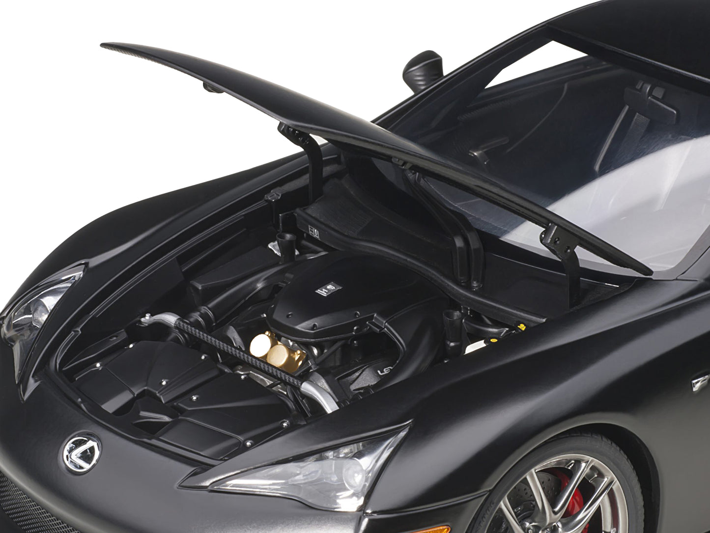 Lexus LFA Matt Black 1/18 Model Car by Autoart-DiecastModeler.com