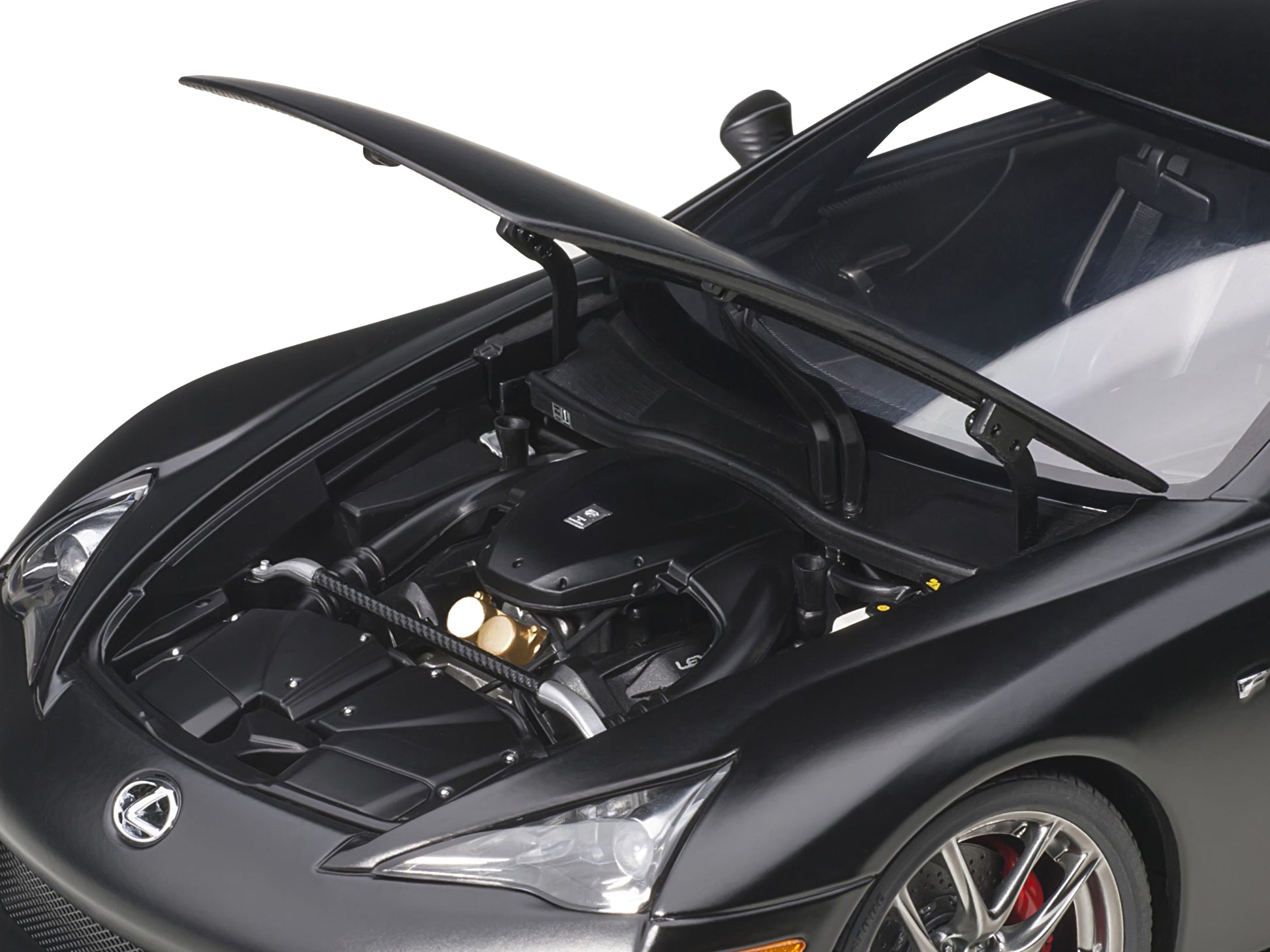 Lexus LFA Matt Black 1/18 Model Car by Autoart-DiecastModeler.com