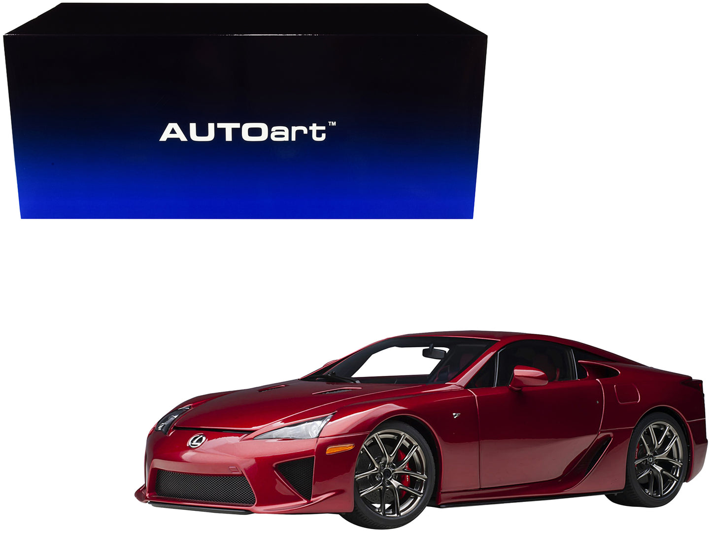 Lexus LFA Pearl Red Metallic 1/18 Model Car by Autoart-DiecastModeler.com