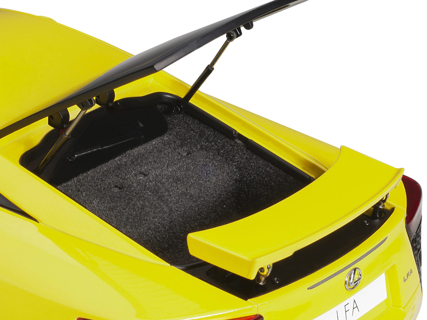 Lexus LFA Pearl Yellow with Red and Black Interior 1/18 Model Car by Autoart-DiecastModeler.com