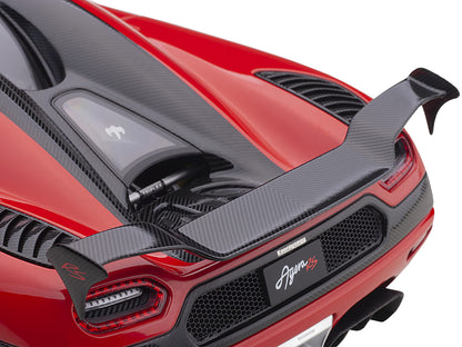 Koenigsegg Agera RS Chili Red with Black Accents 1/18  Model Car by Autoart-DiecastModeler.com