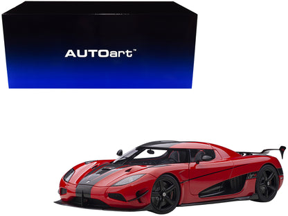 Koenigsegg Agera RS Chili Red with Black Accents 1/18  Model Car by Autoart-DiecastModeler.com