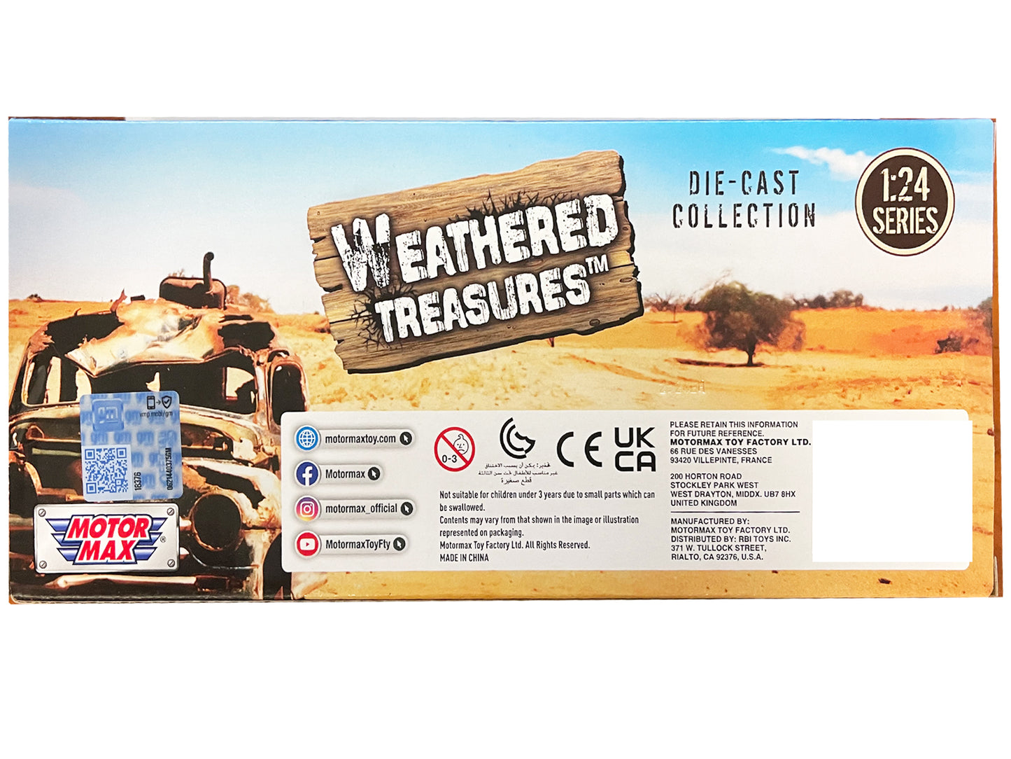 1955 GMC Blue Chip Pickup Truck Matt Blue (Rusted) "Weathered Treasures" Series 1/24 Diecast Model Car by Motormax