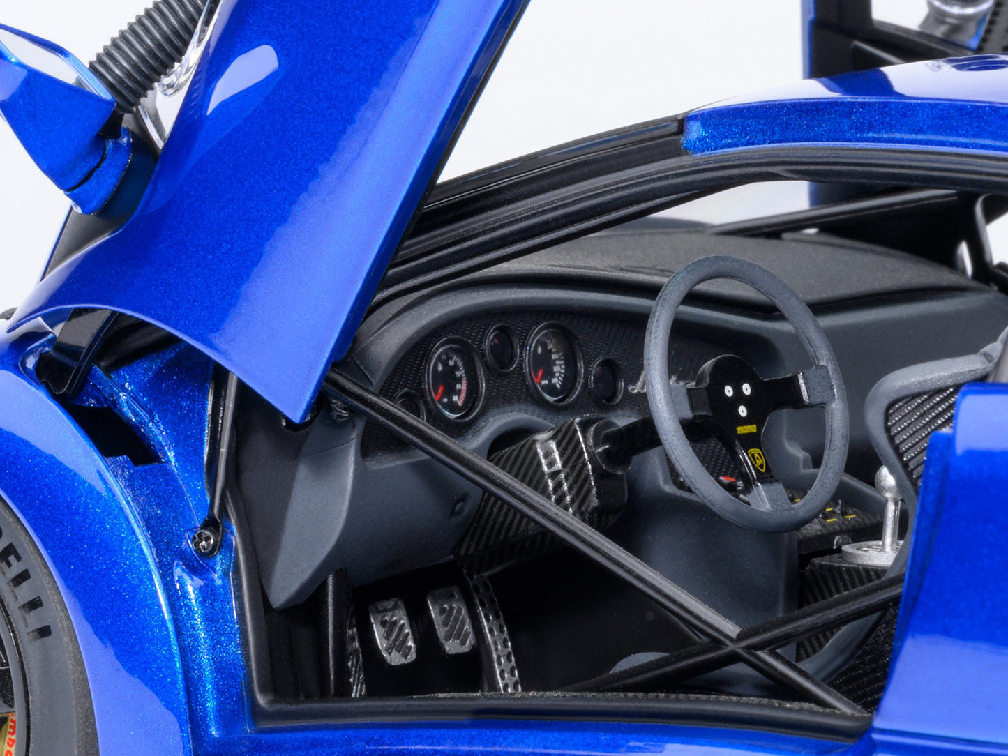 Lamborghini Diablo GTR Monterey Blue Metallic 1/18 Model Car by Autoart