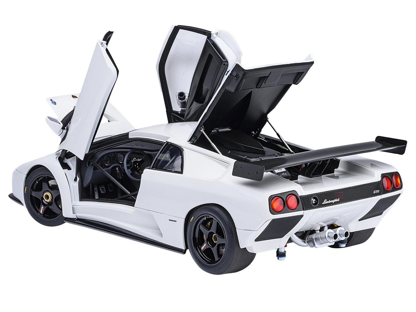 Lamborghini Diablo GTR Impact White 1/18 Model Car by Autoart-DiecastModeler.com