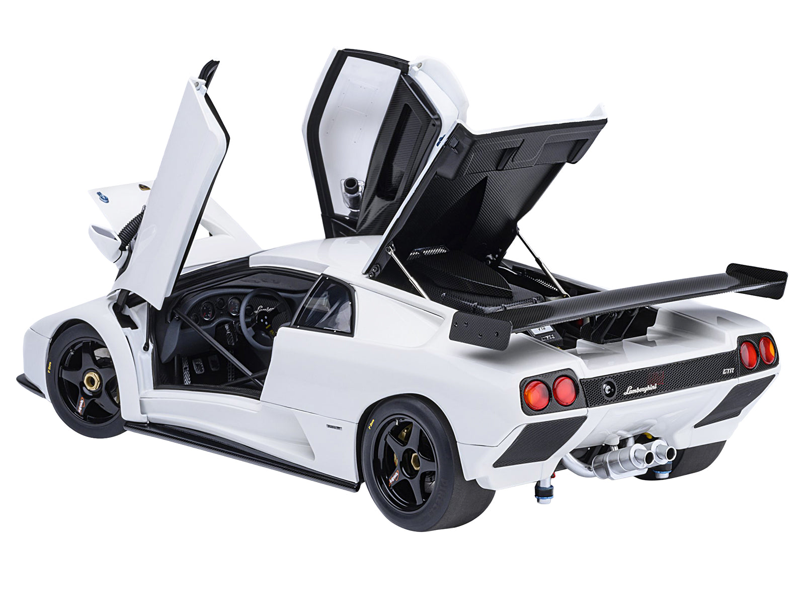 Lamborghini Diablo GTR Impact White 1/18 Model Car by Autoart-DiecastModeler.com