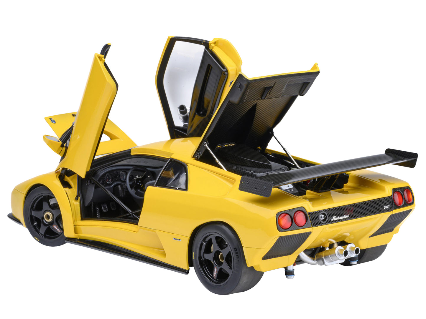 Lamborghini Diablo GTR Superfly Yellow 1/18 Model Car by Autoart-DiecastModeler.com