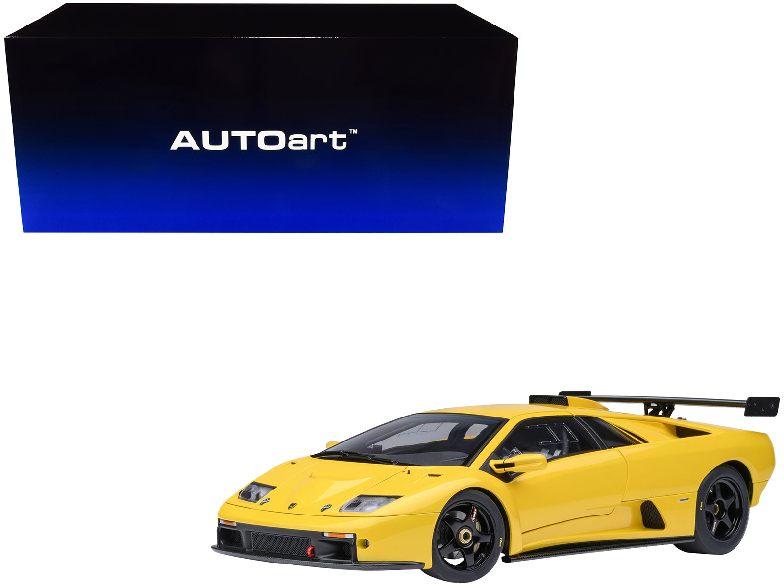 Lamborghini Diablo GTR Superfly Yellow 1/18 Model Car by Autoart-DiecastModeler.com