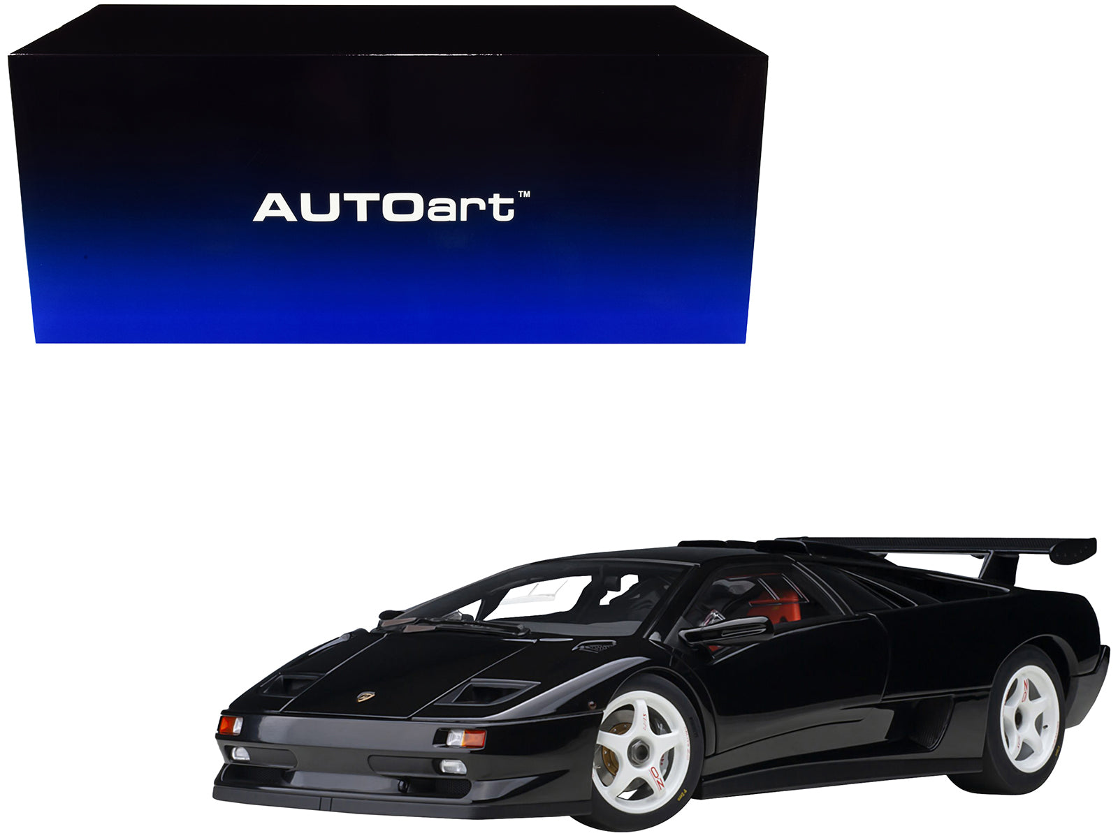 Lamborghini Diablo SV-R Deep Black 1/18 Model Car by Autoart-DiecastModeler.com