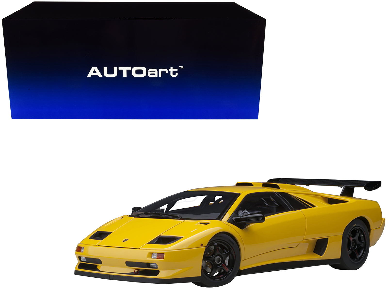 Lamborghini Diablo SV-R Superfly Yellow 1/18 Model Car by Autoart-DiecastModeler.com