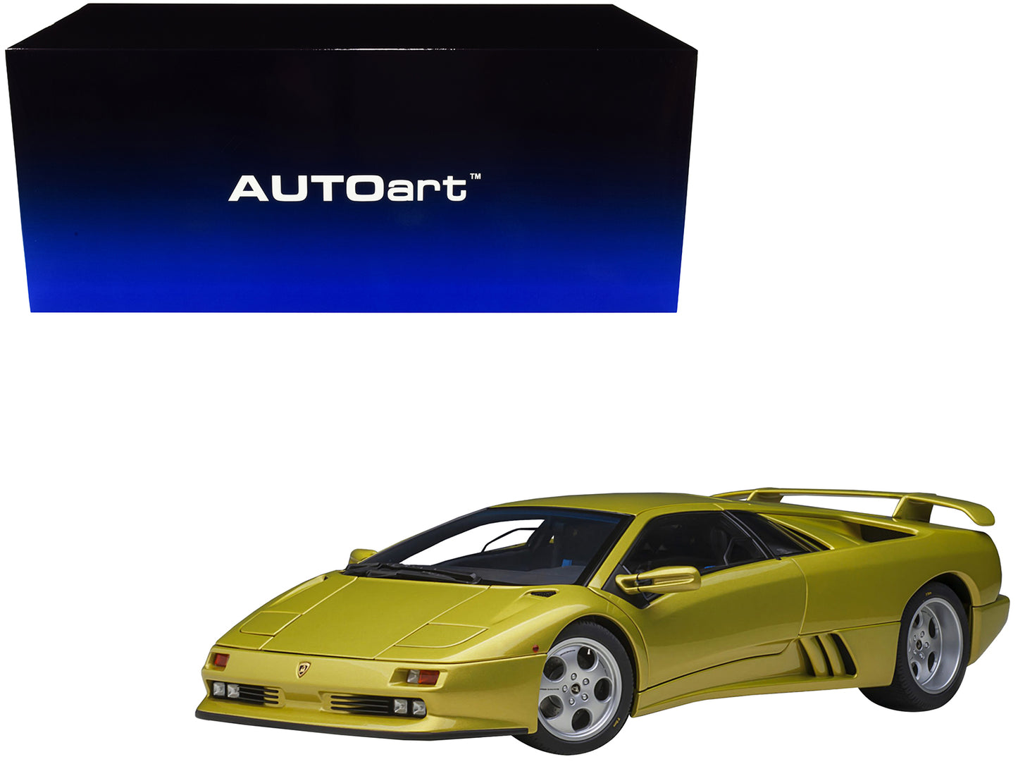 Lamborghini Diablo SE30 Giallo Spyder Yellow Metallic 1/18 Model Car by Autoart-DiecastModeler.com