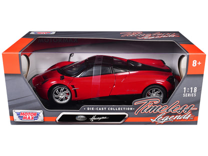 Pagani Huayra Red 1/18 Diecast Car Model by Motormax-DiecastModeler.com