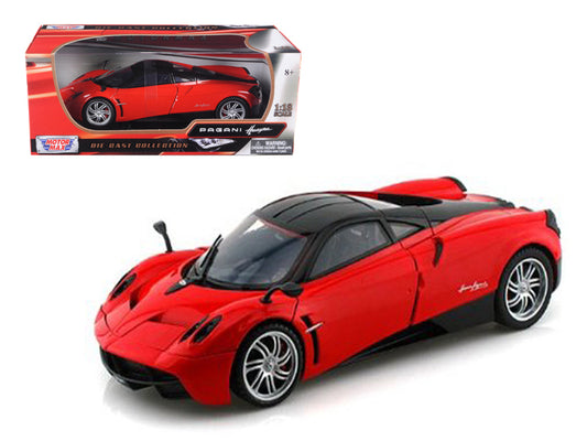 Pagani Huayra Red 1/18 Diecast Car Model by Motormax-DiecastModeler.com