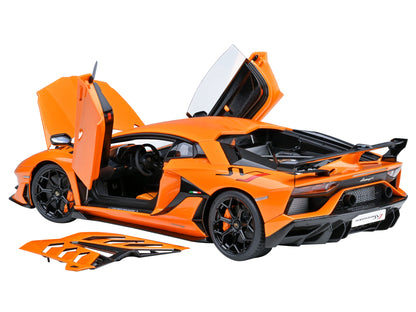 Lamborghini Aventador SVJ Arancio Atlas Pearl Orange 1/18 Model Car by Autoart-DiecastModeler.com
