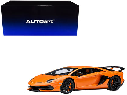 Lamborghini Aventador SVJ Arancio Atlas Pearl Orange 1/18 Model Car by Autoart-DiecastModeler.com