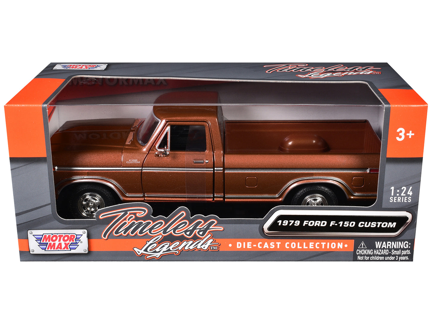 1979 Ford F-150 Pickup Truck Brown 1/24 Diecast Model Car by Motormax