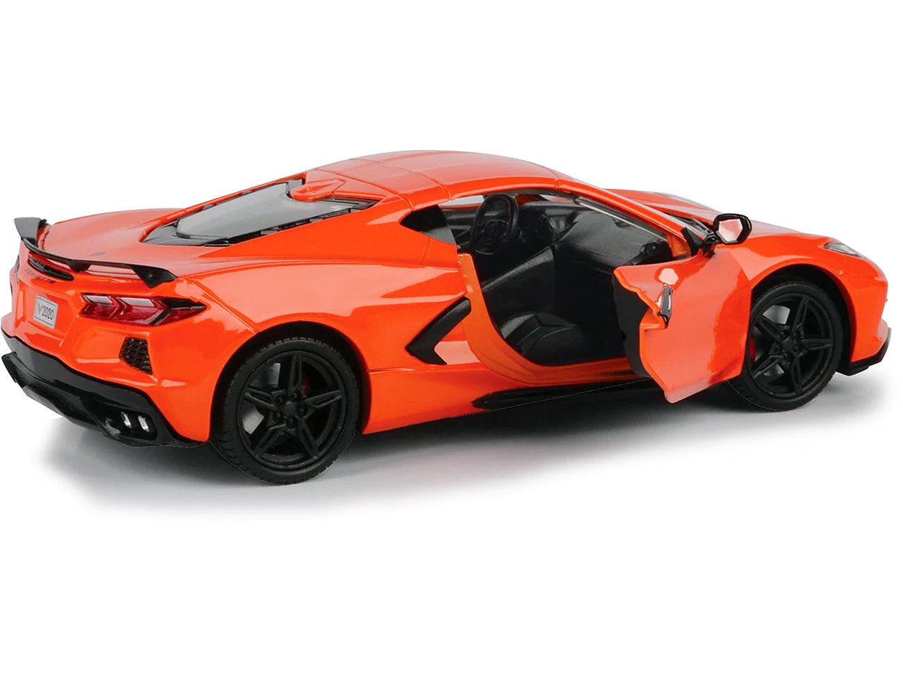 2020 Chevrolet Corvette C8 Stingray Orange "Timeless Legends" 1/24 Diecast Model Car by Motormax-DiecastModeler.com