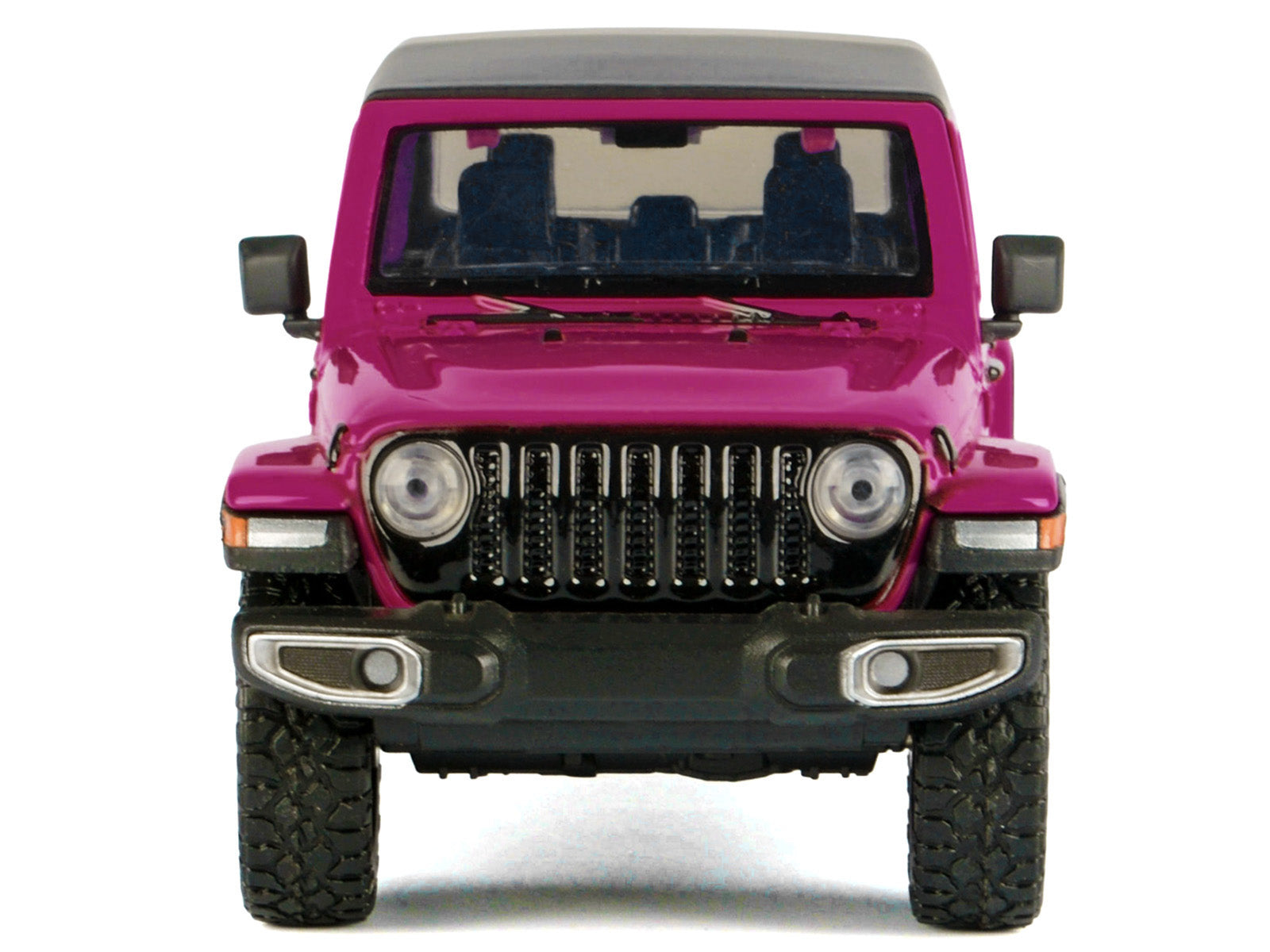 2021 Jeep Gladiator Overland Pickup Truck Purple with Matt Black Top 1/24 Diecast Model Car by Motormax-DiecastModeler.com