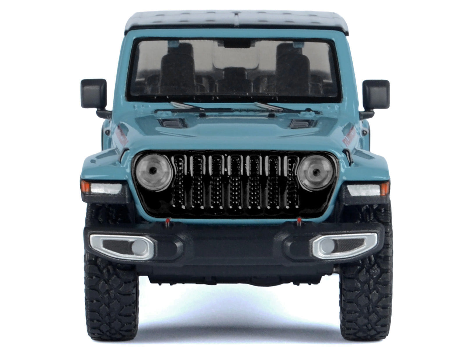 2021 Jeep Gladiator Rubicon (Closed Top) Pickup Truck Blue with Black Top 1/27 Diecast Model Car by Motormax-DiecastModeler.com