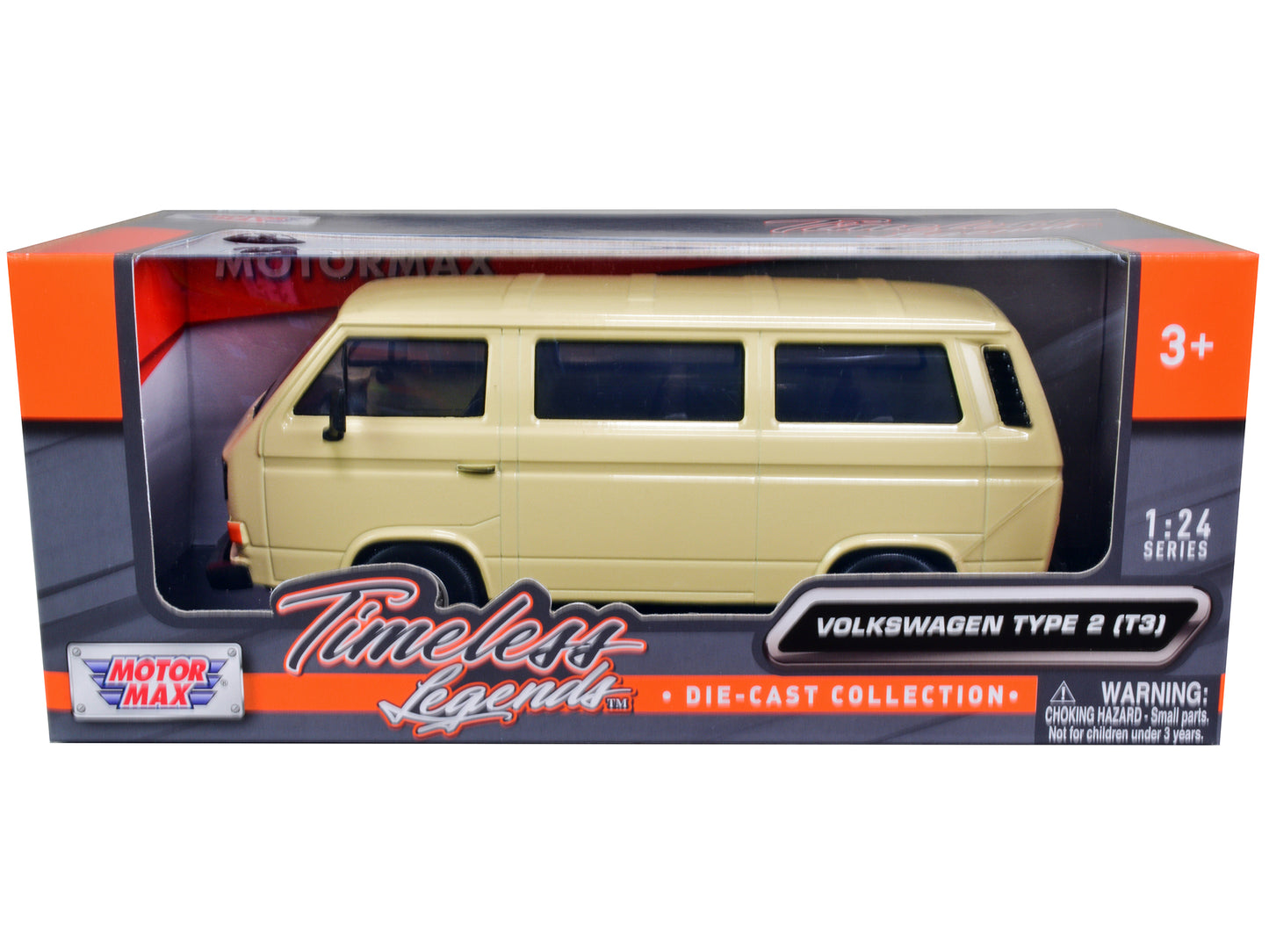 Volkswagen Type 2 (T3) Van Beige "Timeless Legends" Series 1/24 Diecast Model Car by Motormax-DiecastModeler.com