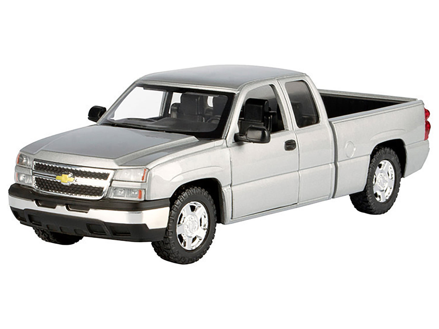 2006 Chevrolet Silverado 1500 Pickup Truck Gray Metallic "Timeless Legends" Series 1/25 Diecast Model Car by Motormax-DiecastModeler.com