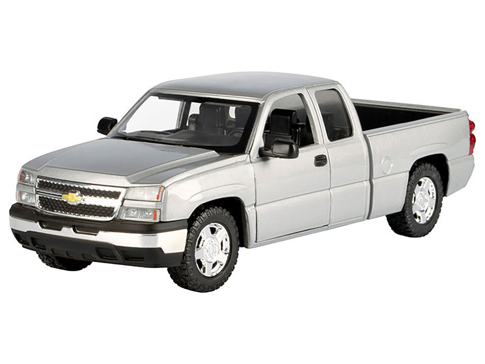 2006 Chevrolet Silverado 1500 Pickup Truck Gray Metallic "Timeless Legends" Series 1/25 Diecast Model Car by Motormax-DiecastModeler.com
