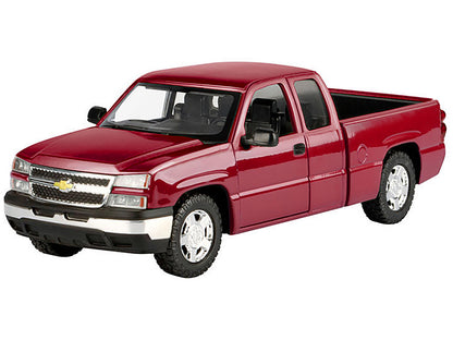 2006 Chevrolet Silverado 1500 Pickup Truck Red Metallic "Die-Cast Collection" Series 1/25 Diecast Model Car by Motormax-DiecastModeler.com