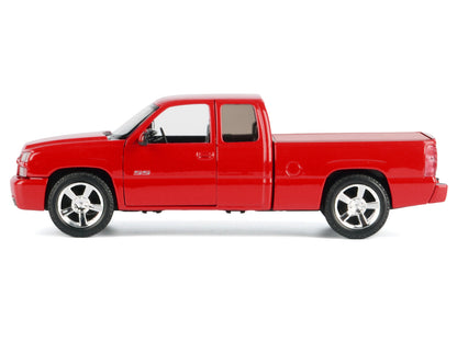 2006 Chevrolet Silverado SS Pickup Truck Red "Timeless Legends" Series 1/25 Diecast Model Car by Motormax-DiecastModeler.com