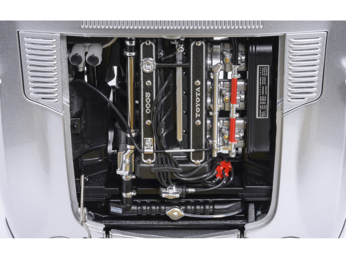 1967 Toyota 2000GT RHD (Right Hand Drive) Silver Metallic 1/18 Model Car by Autoart