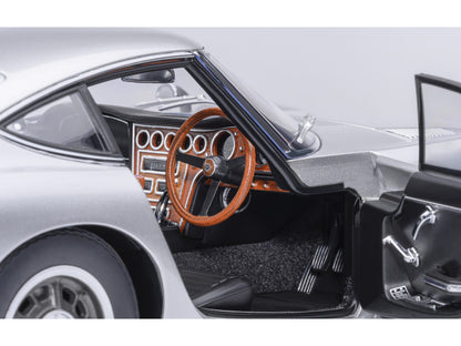 1967 Toyota 2000GT RHD (Right Hand Drive) Silver Metallic 1/18 Model Car by Autoart
