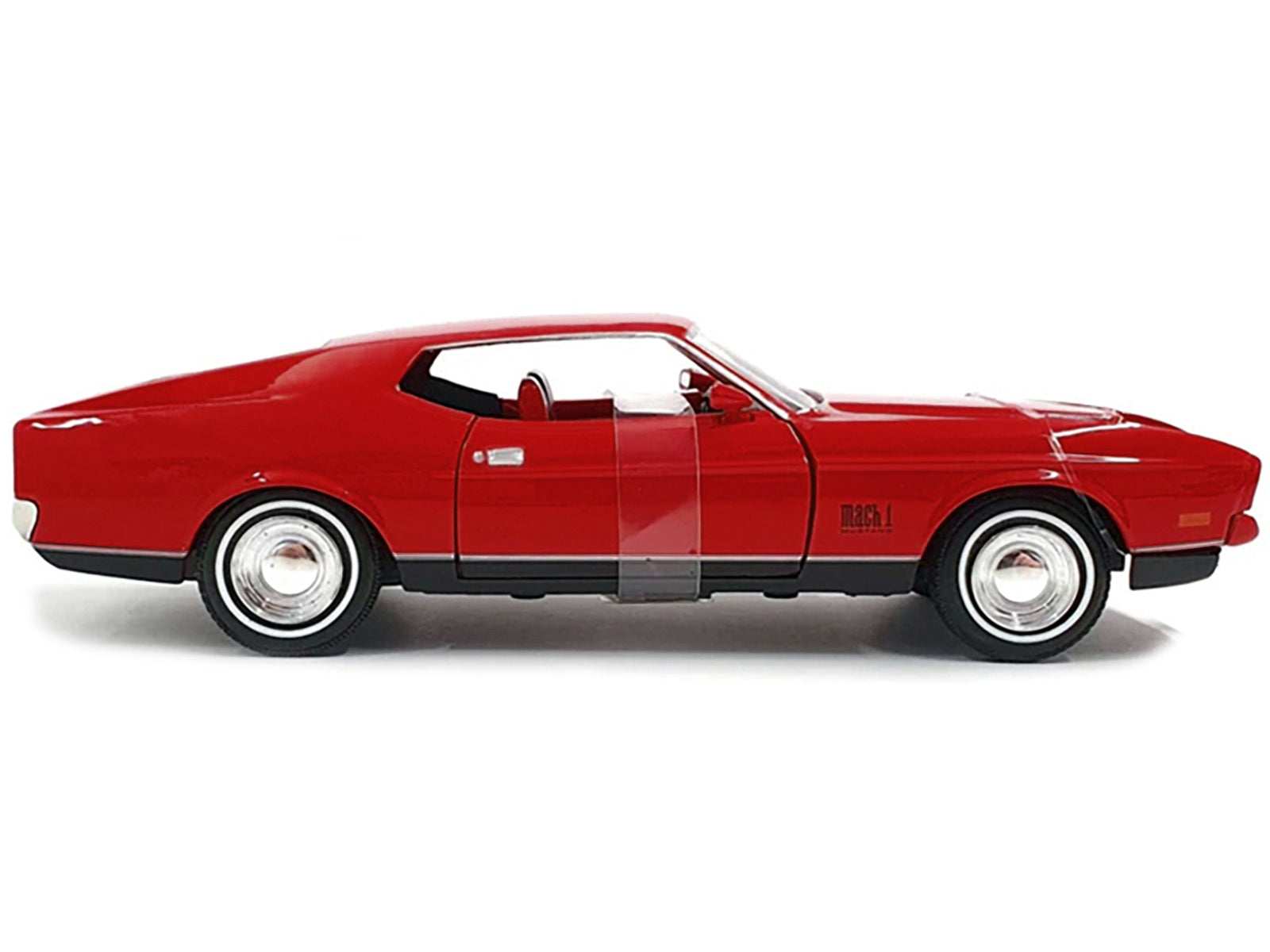 1971 Ford Mustang Mach 1 Red James Bond 007 "Diamonds are Forever" (1971) Movie "James Bond Collection" Series 1/24 Diecast Model Car by Motormax-DiecastModeler.com