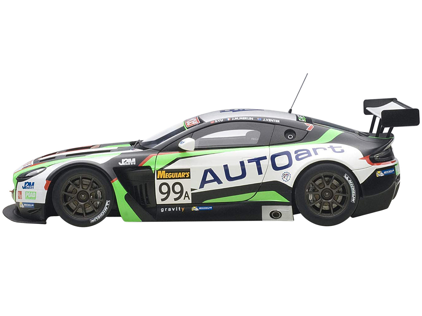 Aston Martin V12 Vantage Bathurst 12hour Endurance Race 2015 #99 JM. Merlin / J. Venter / F. Yu 1/18 Model Car  by Autoart-DiecastModeler.com
