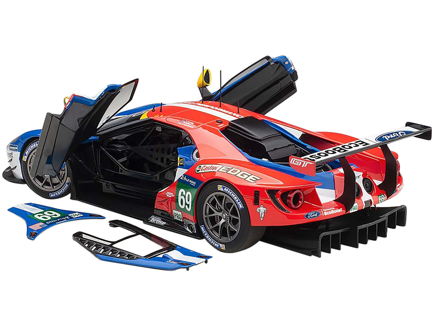 Ford GT #69 Ryan Briscoe - Richard Westbrook - Scott Dixon "Ford Chip Ganassi Team USA" 24H Le Mans (2016) 1/18 Model Car by Autoart-DiecastModeler.com