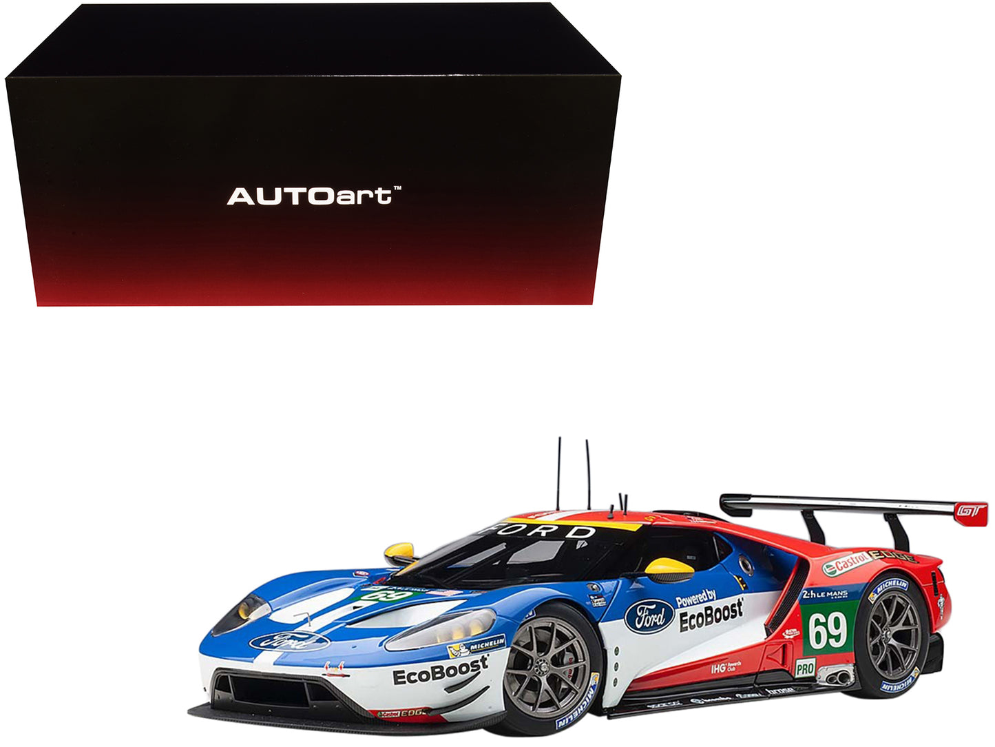 Ford GT #69 Ryan Briscoe - Richard Westbrook - Scott Dixon "Ford Chip Ganassi Team USA" 24H Le Mans (2016) 1/18 Model Car by Autoart-DiecastModeler.com