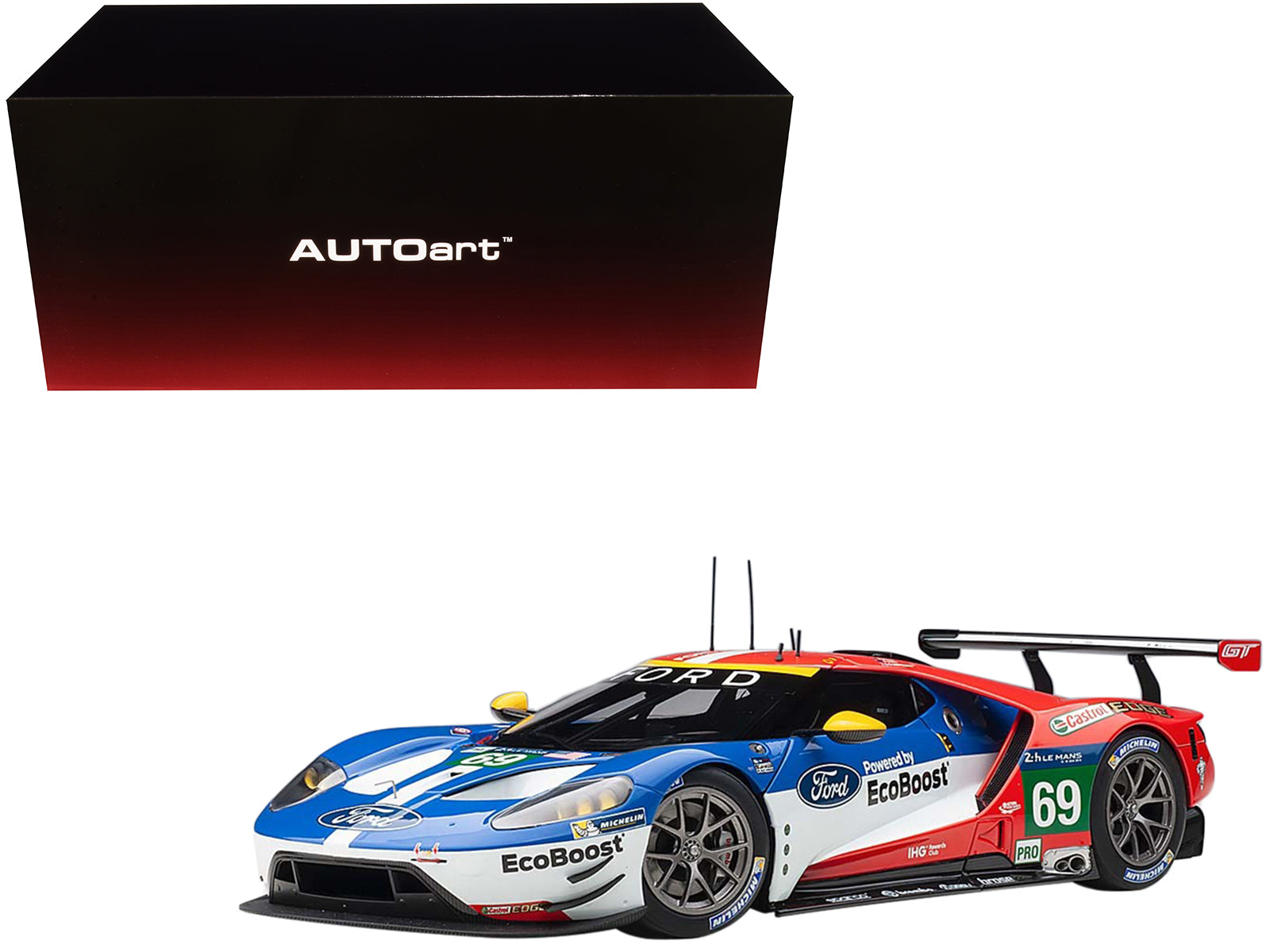 Ford GT #69 Ryan Briscoe - Richard Westbrook - Scott Dixon "Ford Chip Ganassi Team USA" 24H Le Mans (2016) 1/18 Model Car by Autoart-DiecastModeler.com