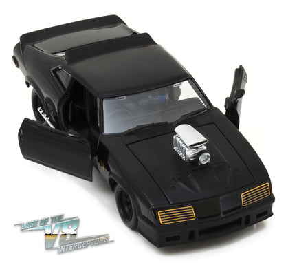 1973 Ford Falcon XB Black "Last of the V8 Interceptors" (1979) Movie 1/24 Diecast Model Car by Greenlight