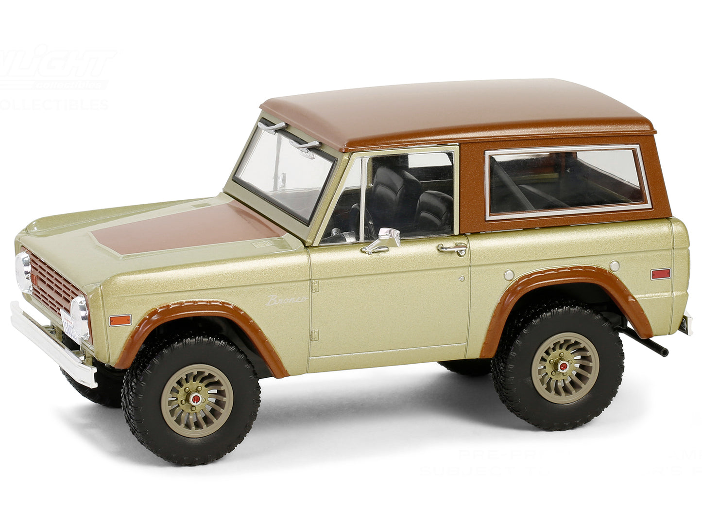 1970 Ford Bronco Gold Metallic with Brown Hood and Top  "Lost" (2004-2010) TV Series "Hollywood" Series 20 1/24 Diecast Model Car by Greenlight-DiecastModeler.com