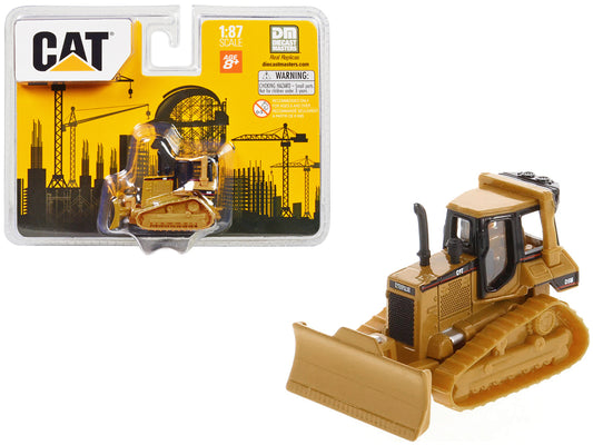 CAT Caterpillar D5M Track-Type Tractor Yellow 1/87 (HO) Diecast Model by Diecast Masters-DiecastModeler.com